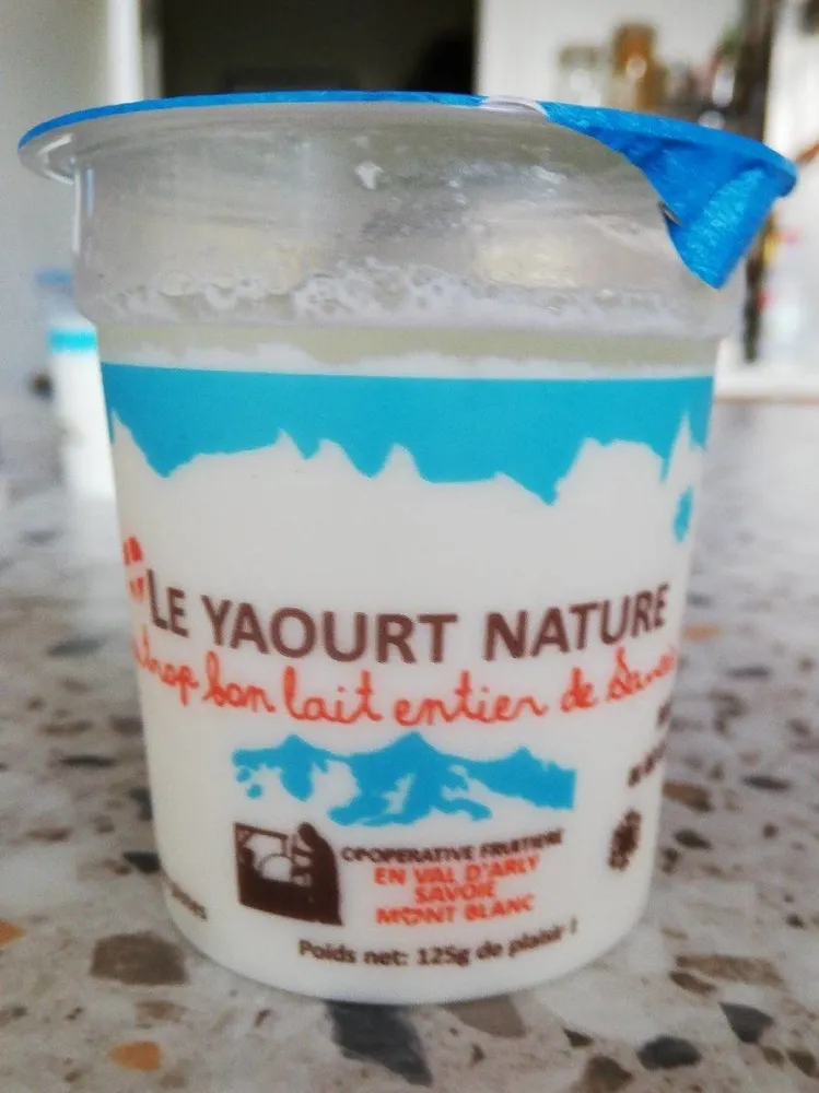 Le yaourt nature de savoie