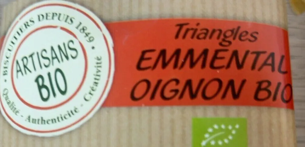 Triangles EMMENTAL OIGNON BIO