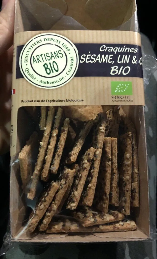 Craquines sesame lin et chia