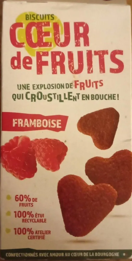 Biscuits coeur de fruits