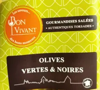 Gourmandises salées torsades olives vertes et noires