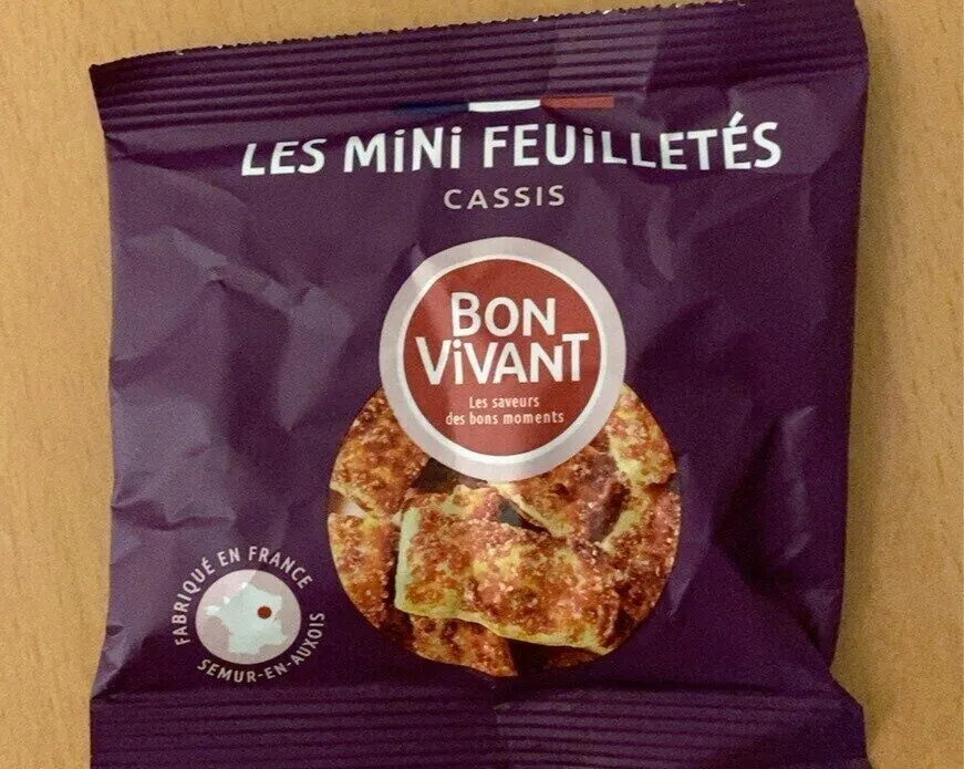 Les mini feuilletés cassis
