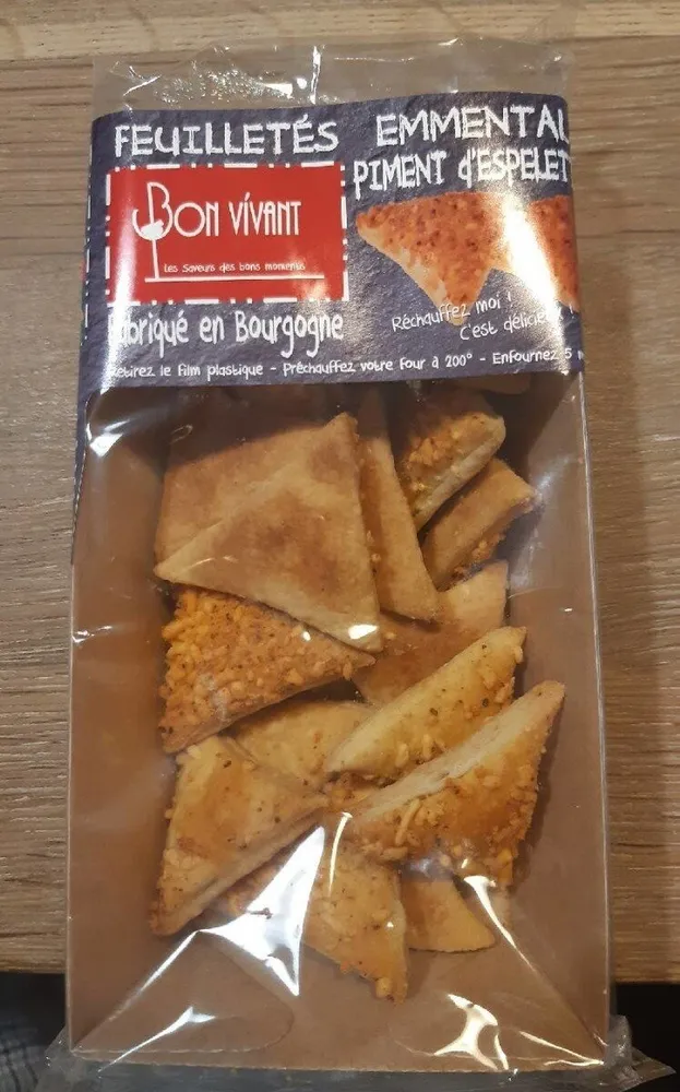 Feuilletés emmental piment d'espelette