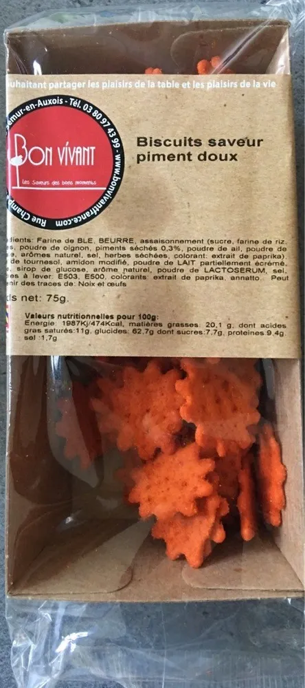 Biscuits saveur piment doux