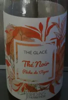 Infusion naturelle de thé noir à la pêche de vigne