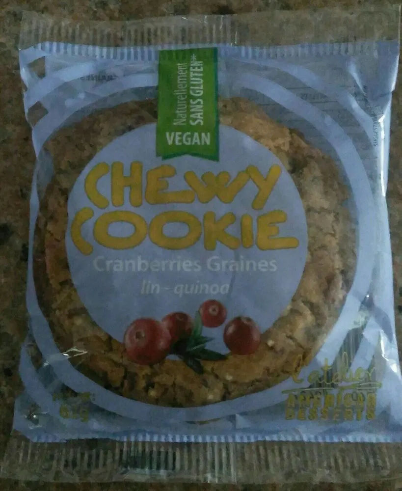 Chewy Cookie Cranberries Graines