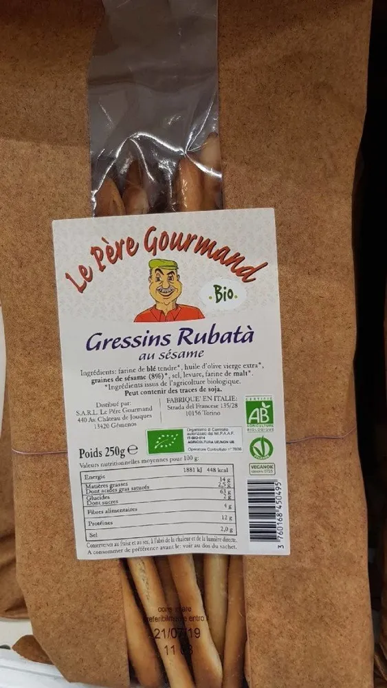 Gressins rubata