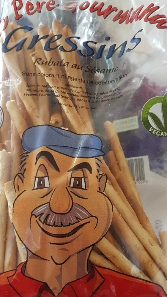 Gressins rubata au sésame