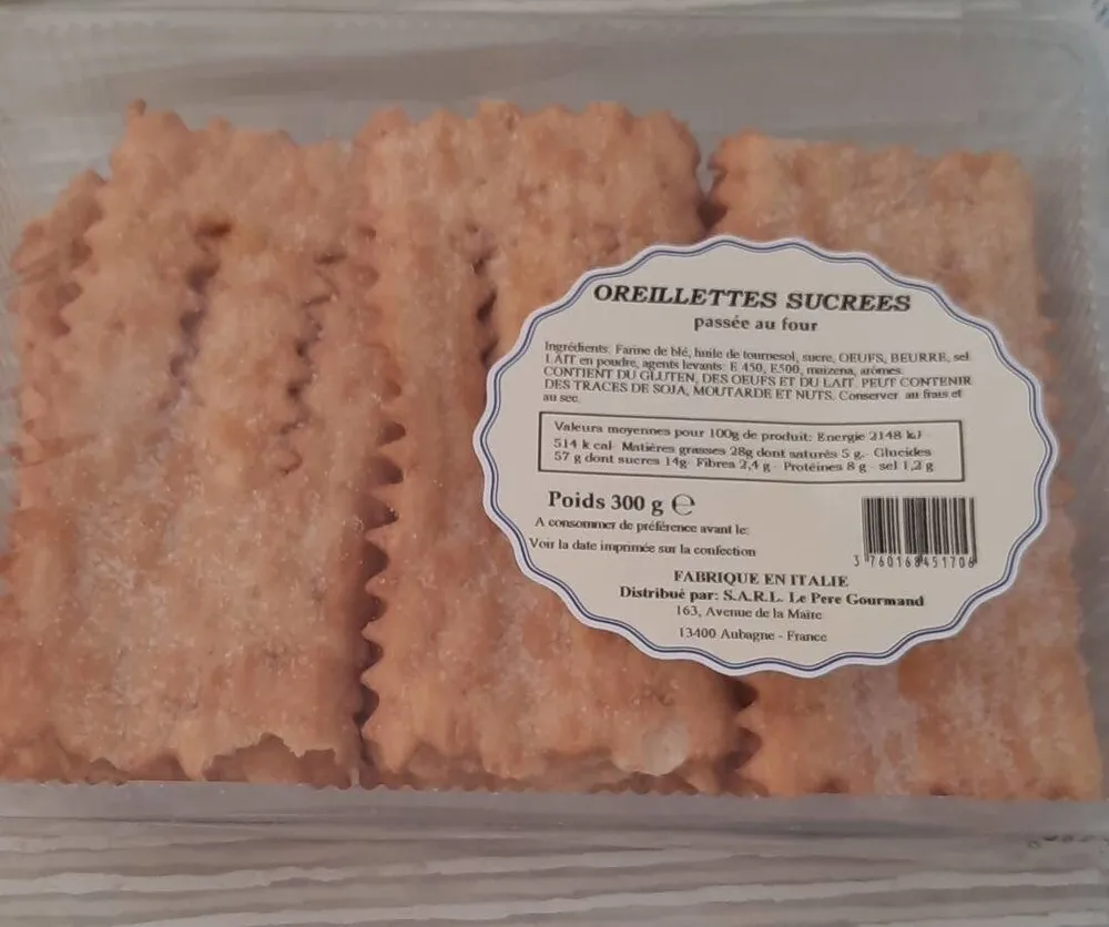 Oreillettes sucrées