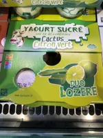 Yaourt sucré Cactus Citron vert
