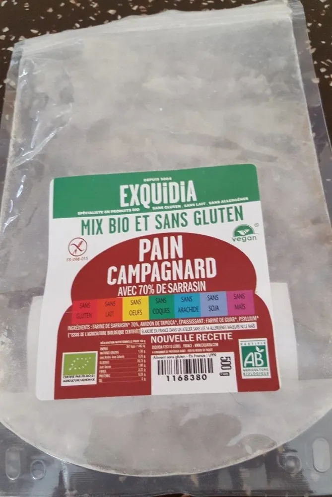 Pain campagnard mix bio et sans gluten