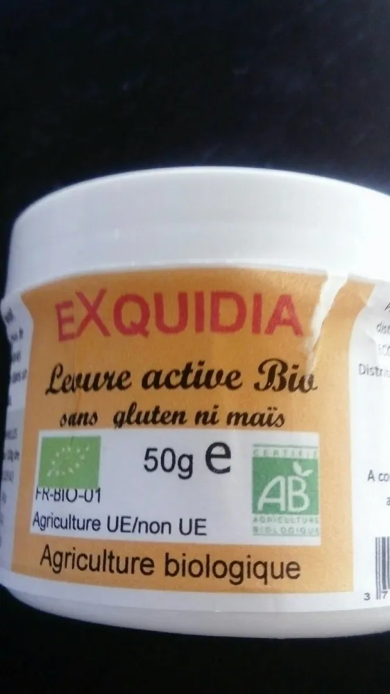 Levure active bio sans gluten