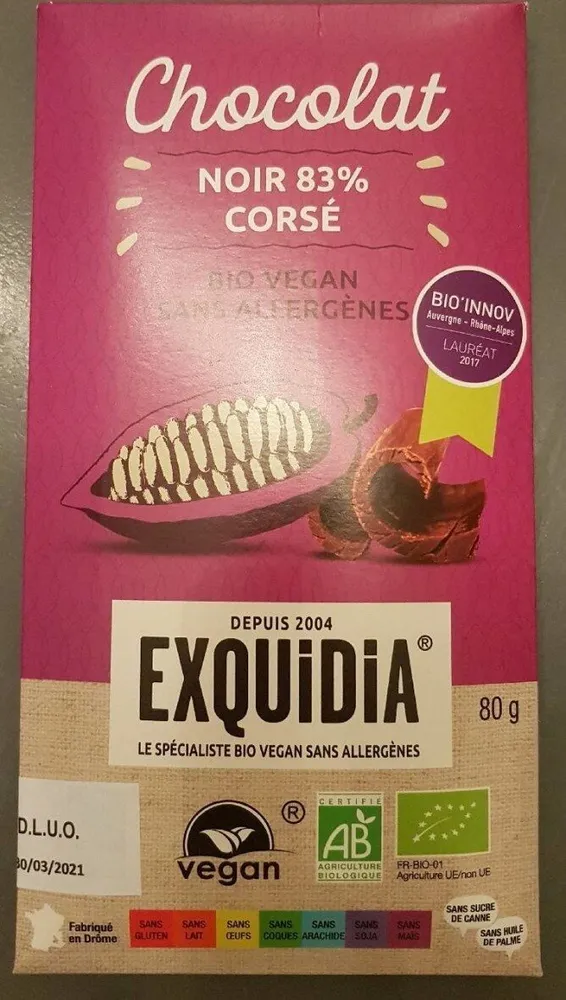 Chocolat noir 75% velouté