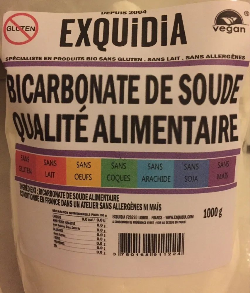 Bicarbonate de soude qualité alimentaire