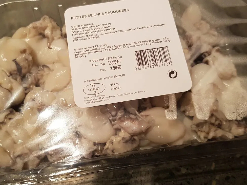 Petites sèches saumurées