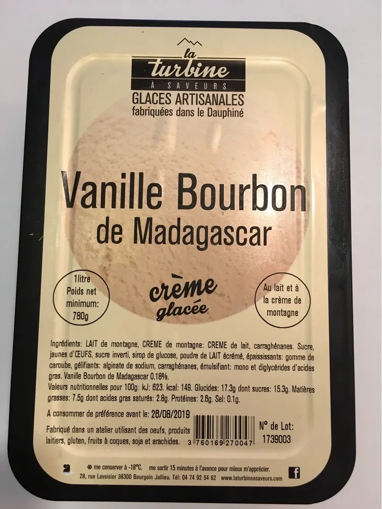 Glace Vanille de Madagascar 1 L