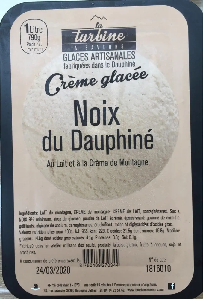 Crème glacée Noix du Dauphiné