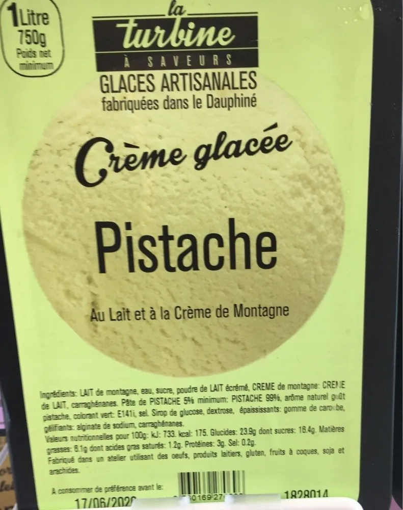 Creme glace pistache
