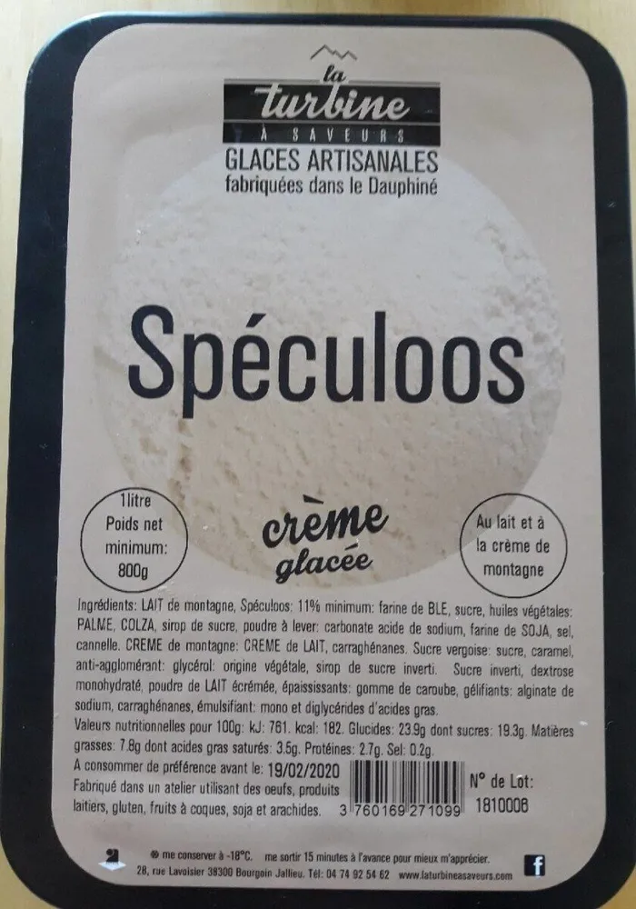 Glace artisanale spéculoos