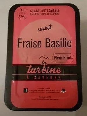 Sorbet fraise basilic