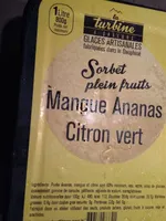 Sorbet mangue ananas citron vert