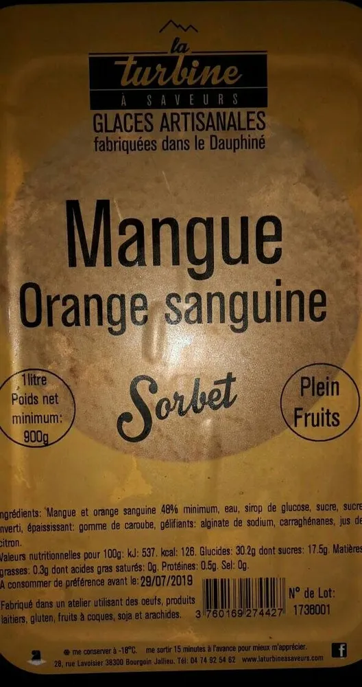 Mangue orange sanguine