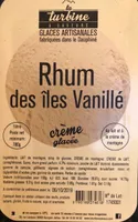 Glace rhum des iles vanillè