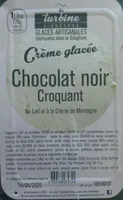 Crème glacée chocolat noir croquant