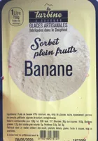 Sorbet plein fruits banane