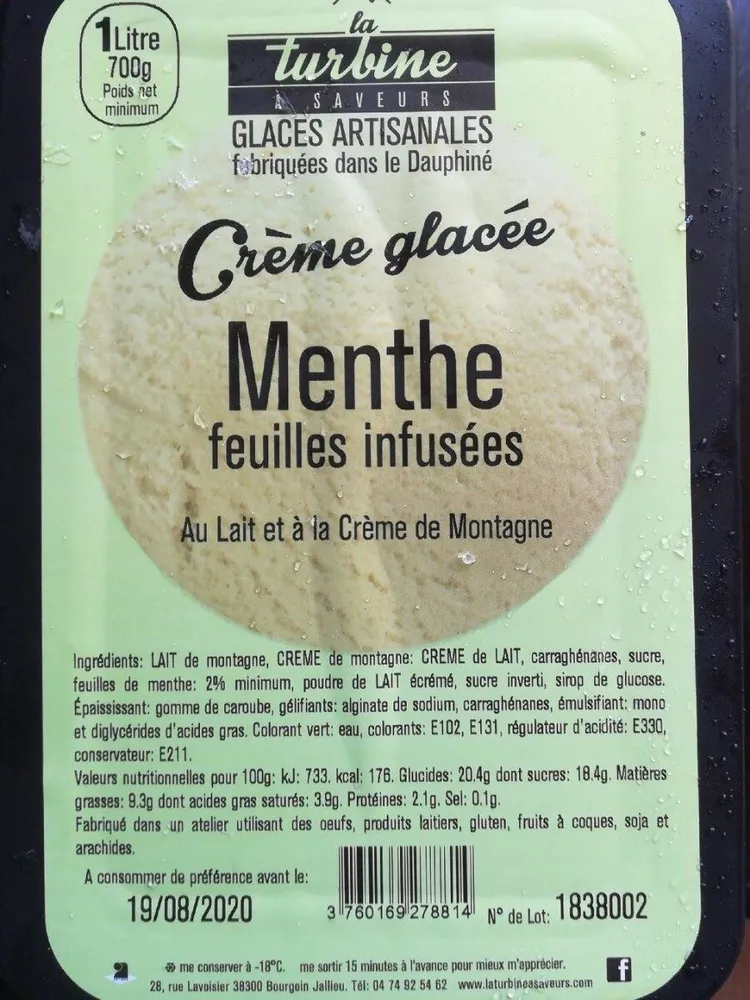 Crème glacée menthe