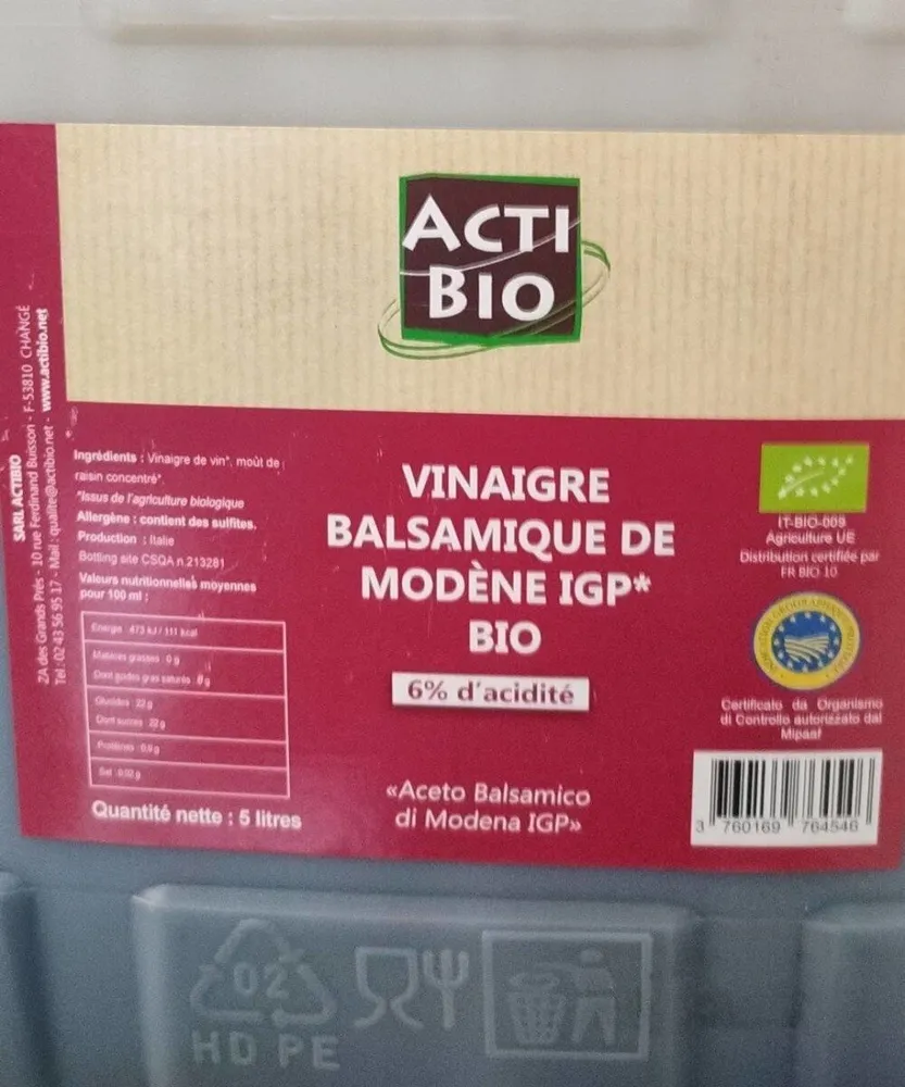 Vinaigre balsamique de modene