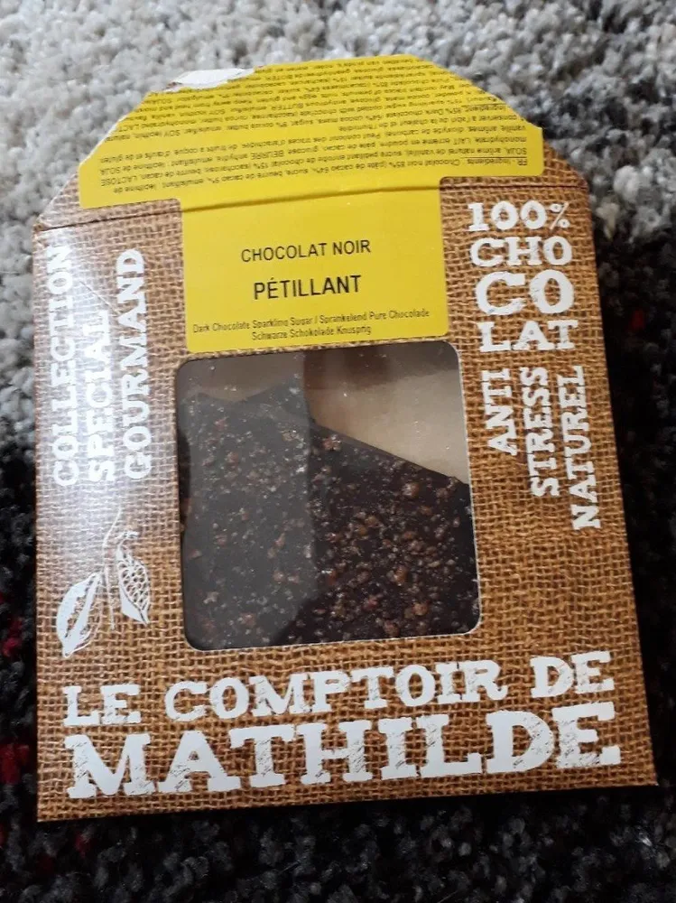 Chocolat noir pétillant