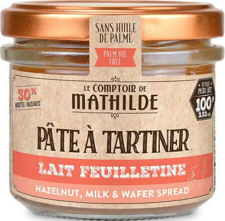 Pâte à tartiner lait feuilletine