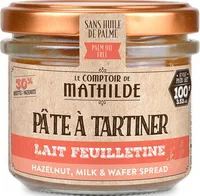 Pâte à tartiner lait feuilletine