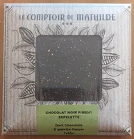 Chocolat noir piment d'Espelette