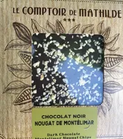 Chocolat noir et nougat de Montelimar