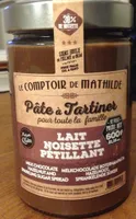 Pâte à tartiner Lait noisette pétillant