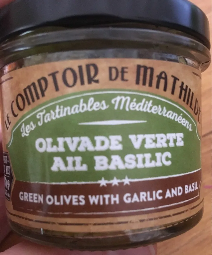 Olivade verte ail basilic