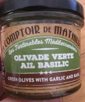 Olivade verte ail basilic