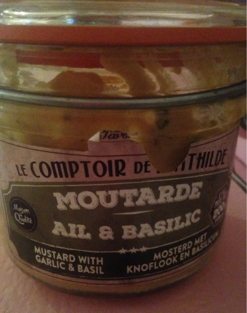 Moutarde ail&basilic