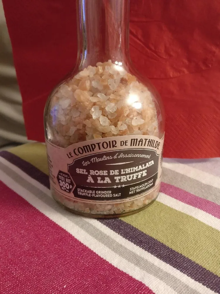 Sel rose d l'himalaya à la truffe