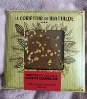 Chocolat au lait avec noisettes caramélisées