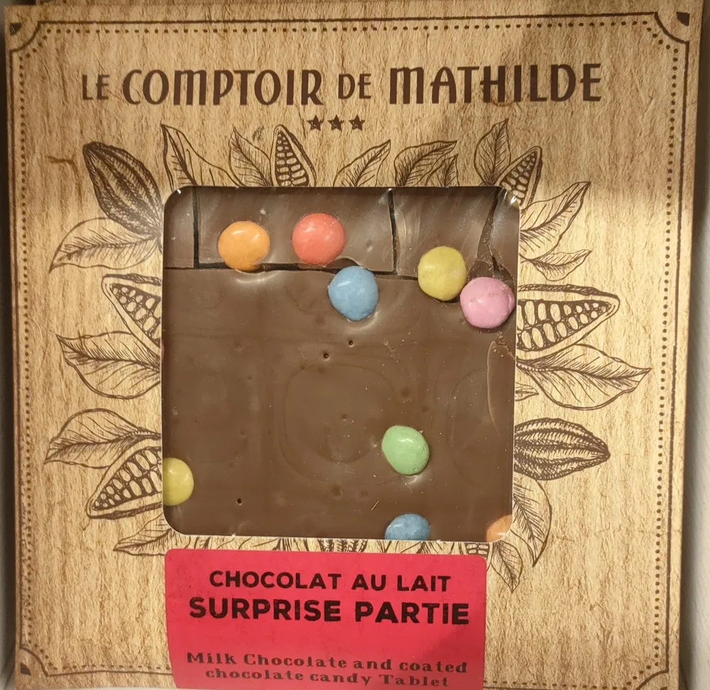 Chocolat lait surprise partie