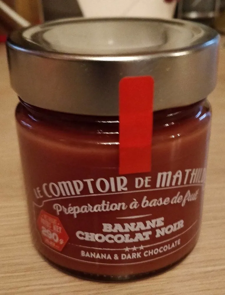 Préparation à base de fruit Banane Chocolat Noir