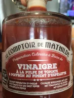 Vinaigre pulpes de tomates et piments d espelette