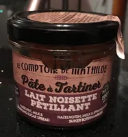 Pâte a tartiner lait noisette pétillant