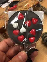 Sucette noir coeur mathilde