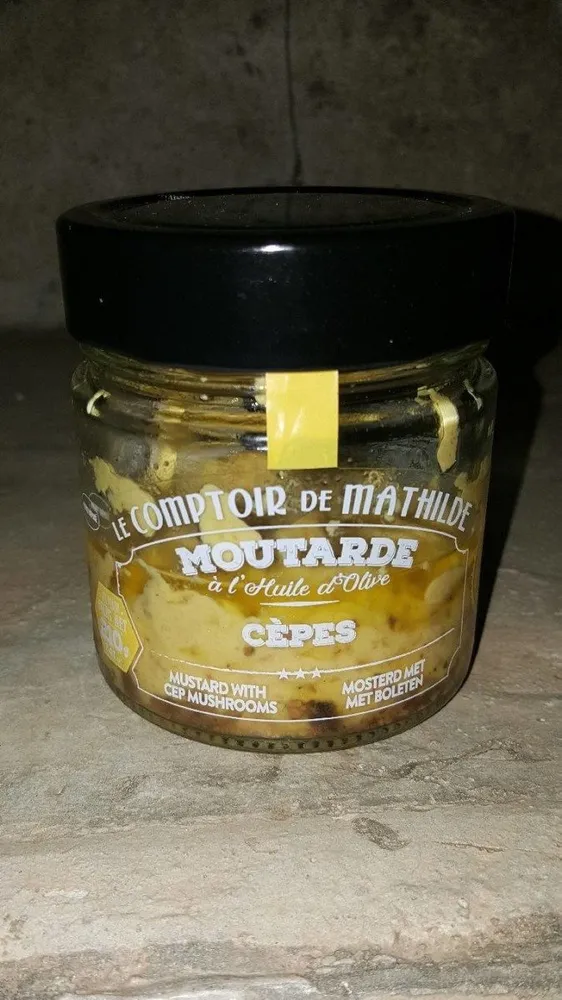 Moutarde à l'huile d'olive cèpes