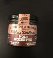 Pâte à tartiner noir noisette