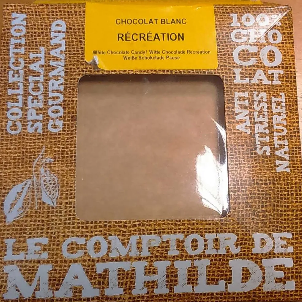 Chocolat blanc récréation